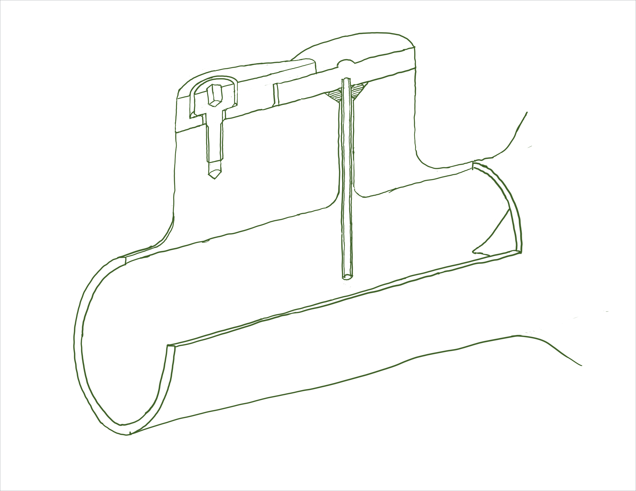 heat exchanger temp sensing quarter section